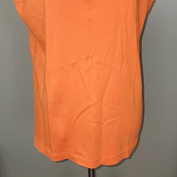 CJ Banks Square Neck Orange Tank‎ Top Size 1X - Picture 3 of 13